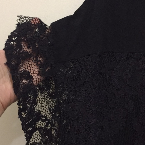 AG black lace top (sz m) - Picture 3 of 9